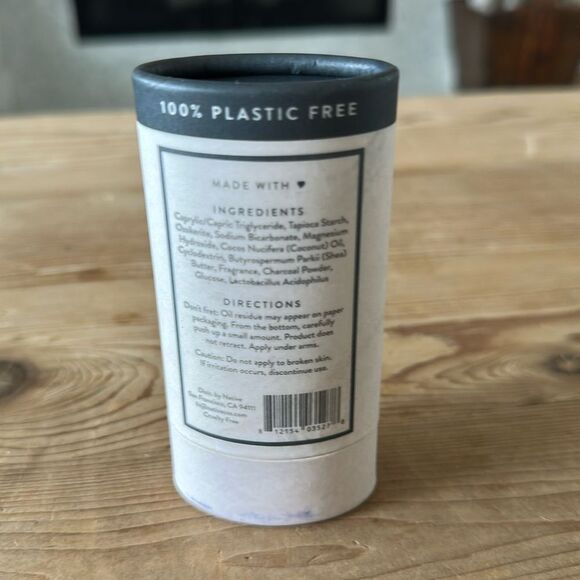 Native Deodorant Charcoal scent PLASTIC FREE NEW never used 2.65 OZ - Picture 2 of 4